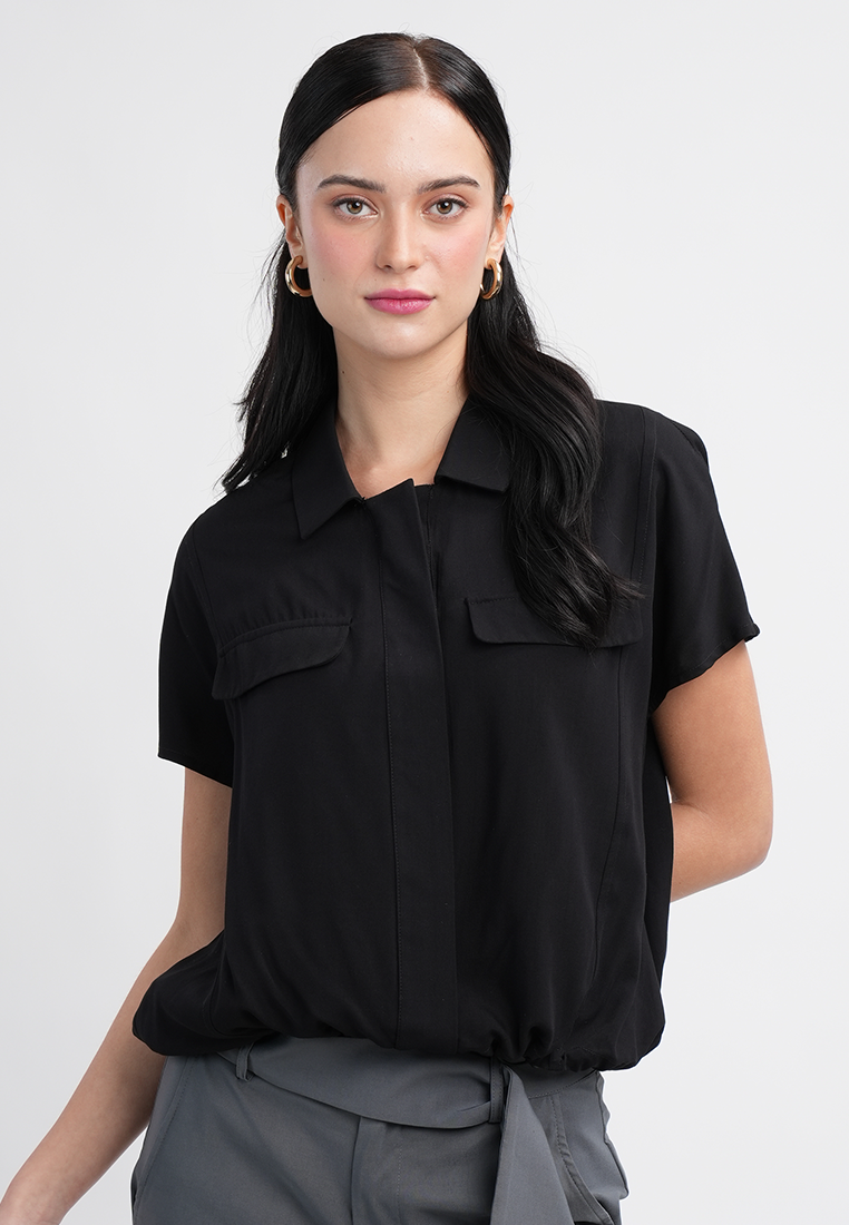 Nikka Classic Collared Button-Up Top