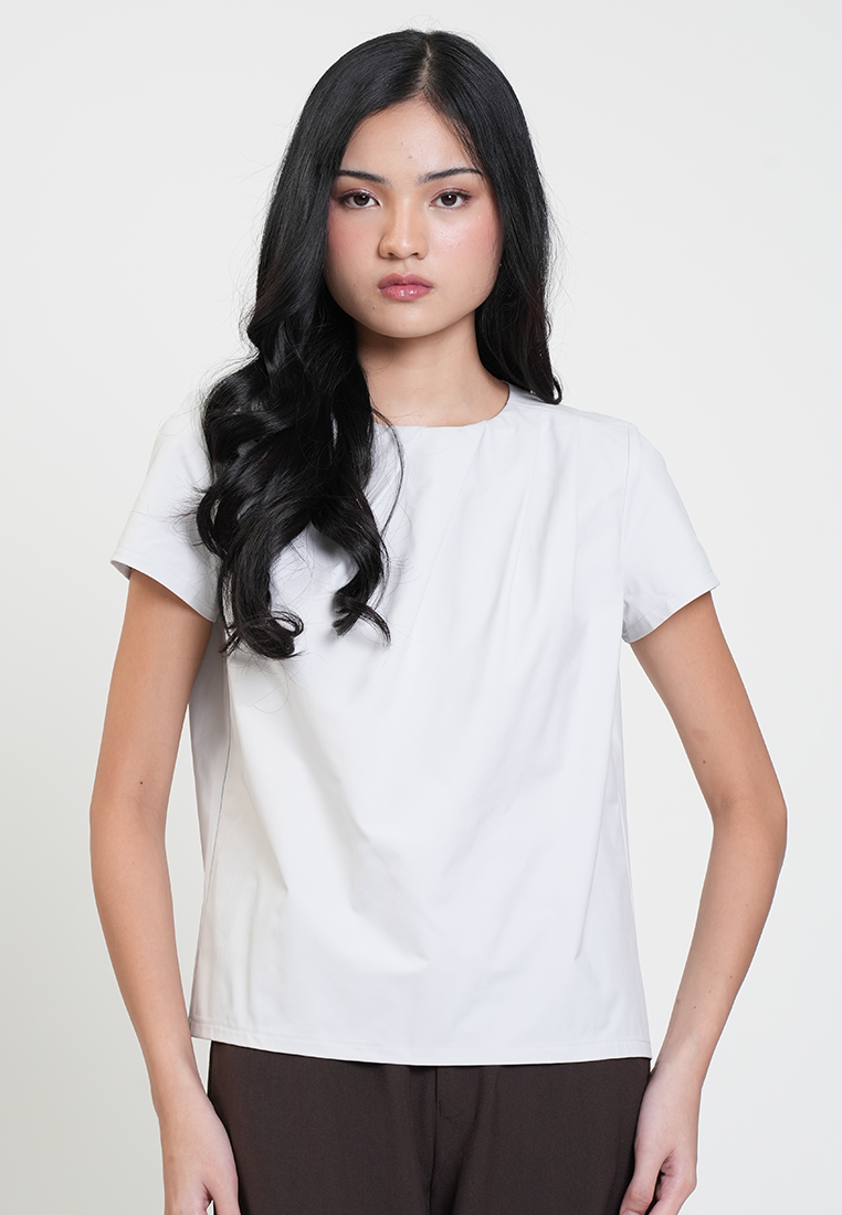 Jillian Classic Short Sleeves Boxy Top