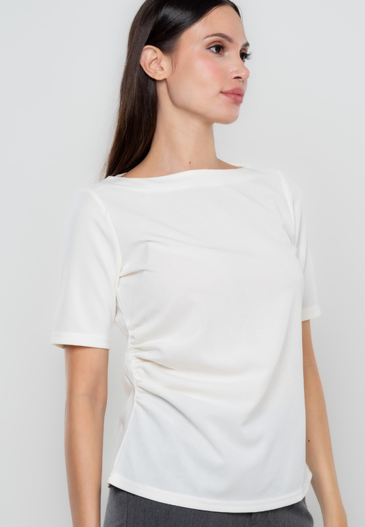 Leila Side Ruched Detailed Top