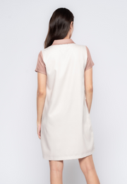 Ophelia Line & Shapes Print Shirt Dress