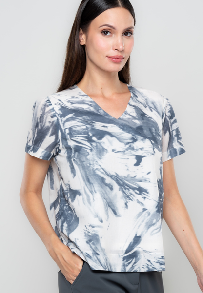 Robin V-Neck Printed Top