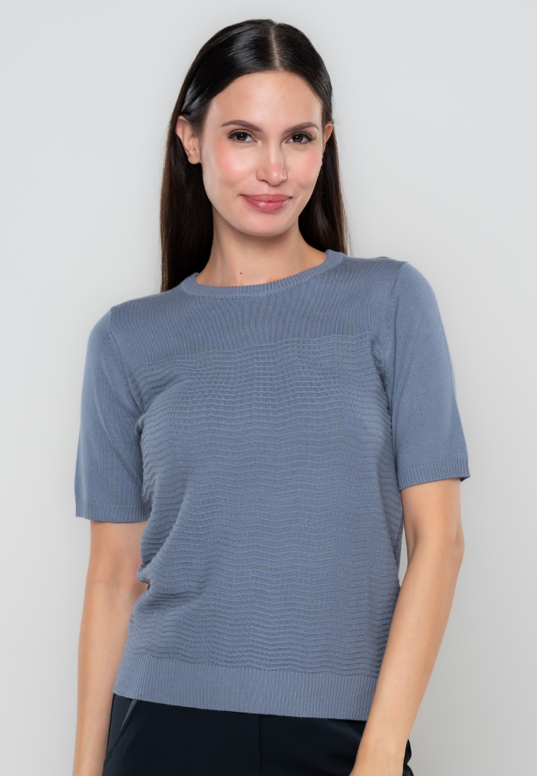 Nylah Textured Knit Top