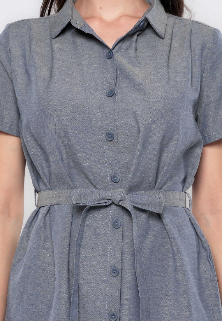 Elaine Chambray Inspired Shirt Dress