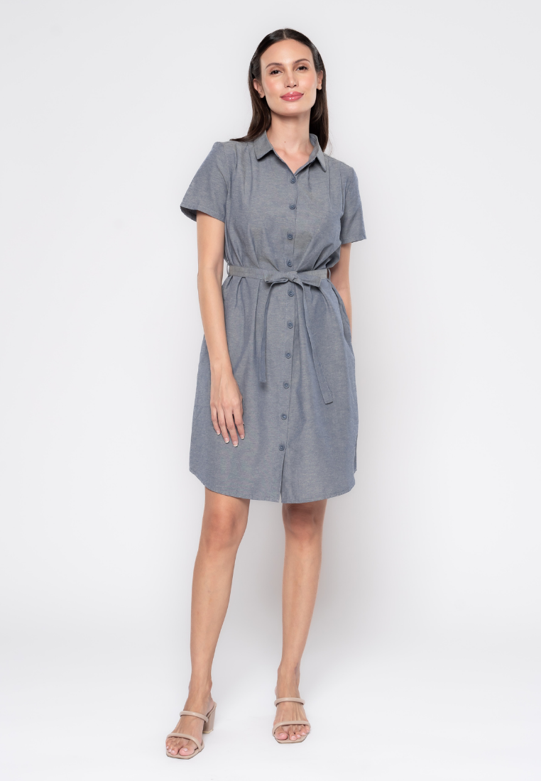 Elaine Chambray Inspired Shirt Dress