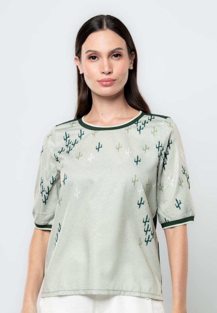 Katha 3/4 Sleeves Cactus Blouse