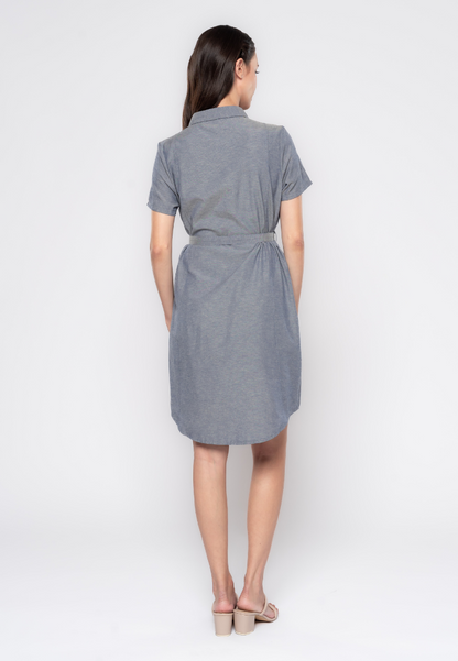 Elaine Chambray Inspired Shirt Dress