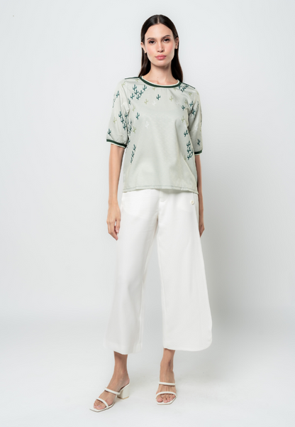 Katha 3/4 Sleeves Cactus Blouse