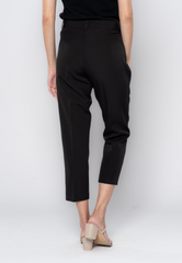 Uneven Waistband Detailed Slim Formal Pants