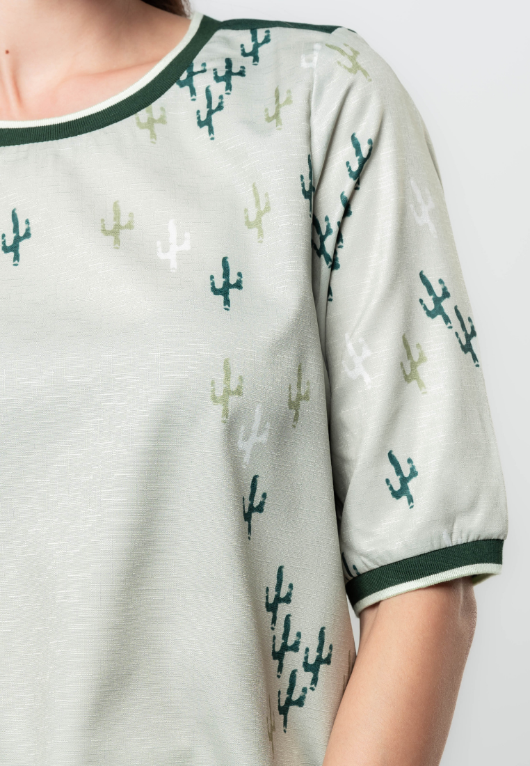 Katha 3/4 Sleeves Cactus Blouse