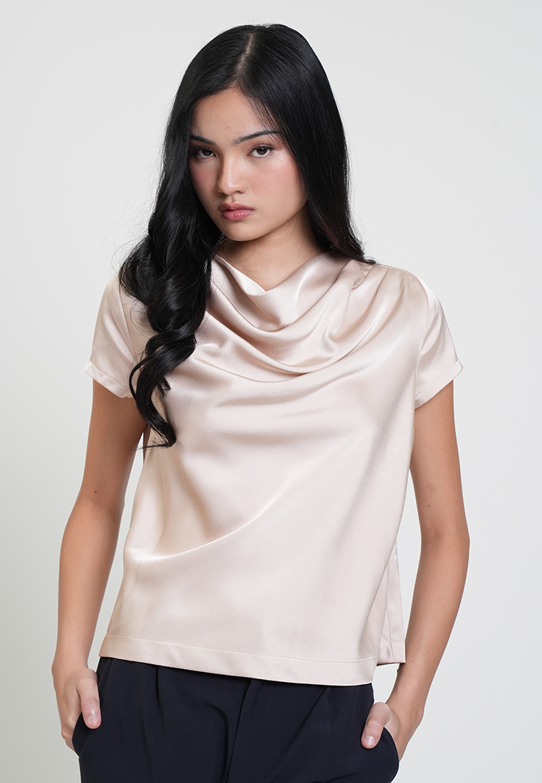 Jasmine Draped Neck Relaxed Top