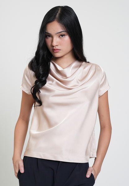 Jasmine Draped Neck Relaxed Top