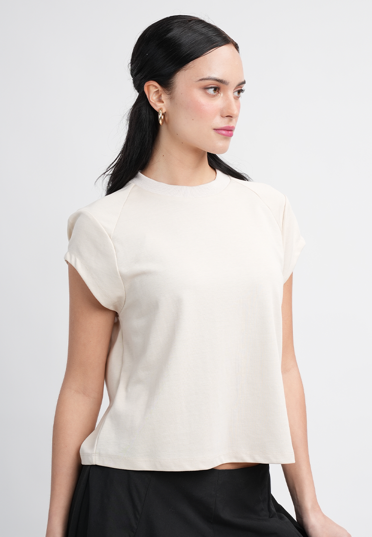 Emily Classic Black Crew Neck Top