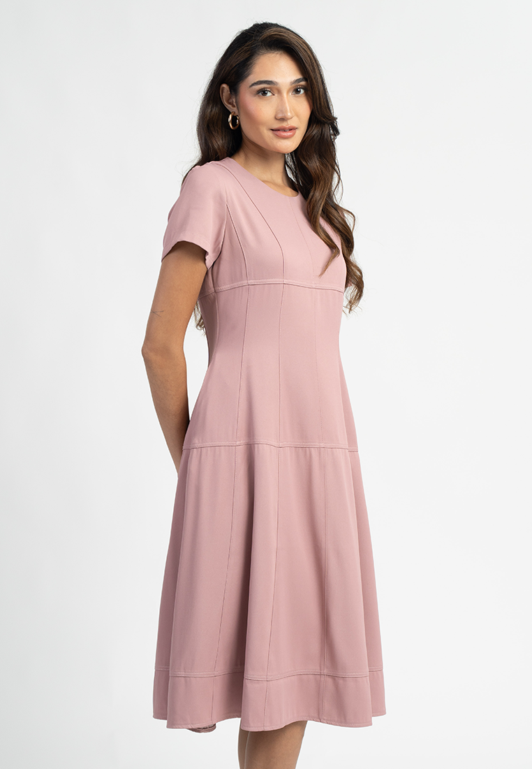 Sarie Fit-and-Flare Midi Dress