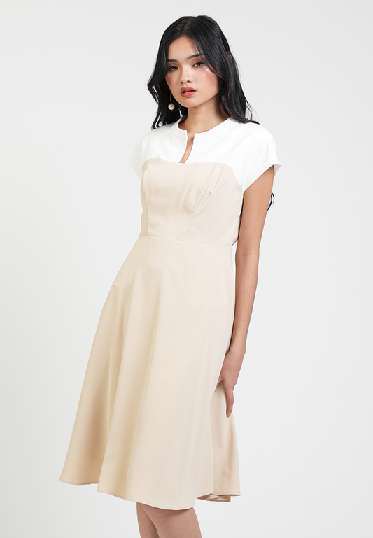 Juliette Colorblock A-Line Dress