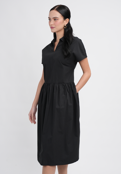 Noelle Collared Midi Dress