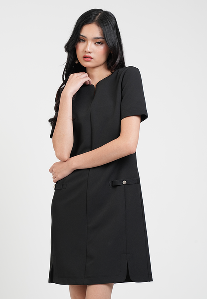 Adelaide Little Black Sheath Dress