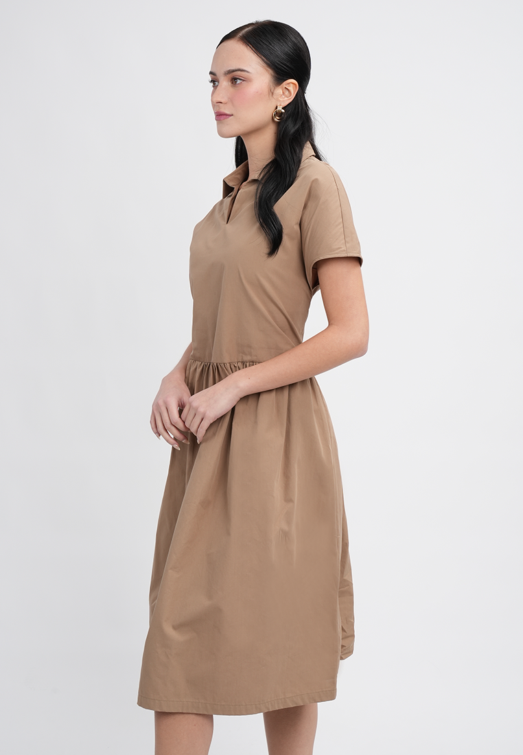 Noelle Collared Midi Dress