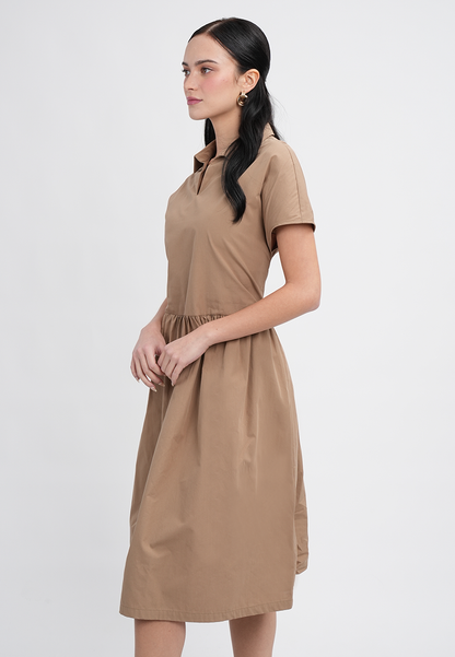 Noelle Collared Midi Dress
