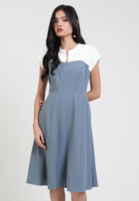 Juliette Colorblock A-Line Dress