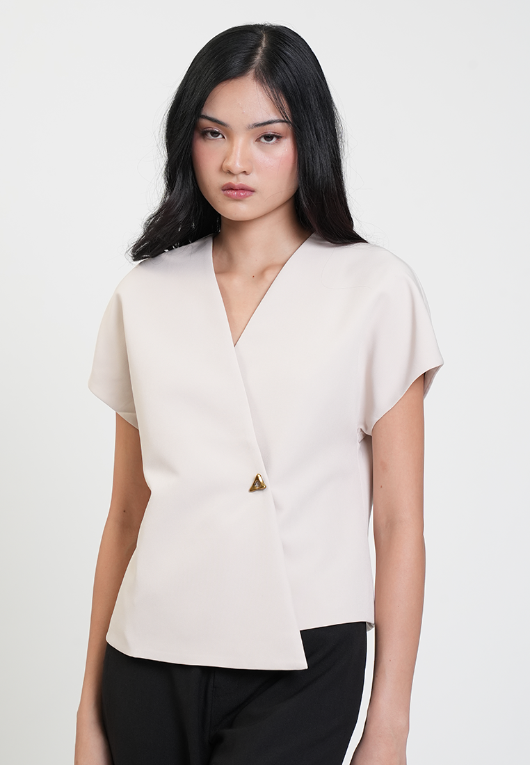 Eliza V-neck Asymmetric Wrap Top