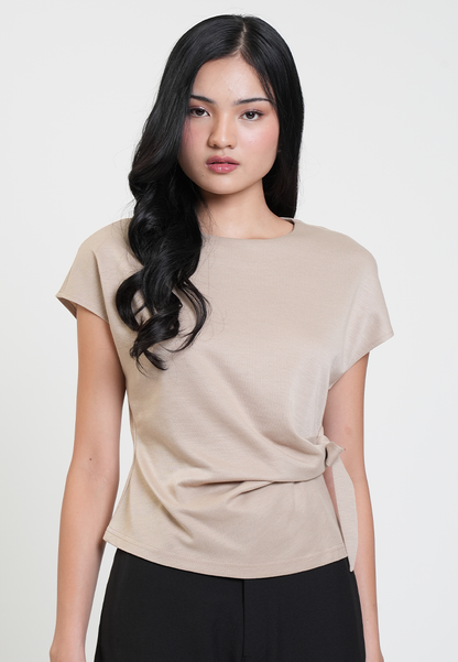Delilah Asymmetric Side-Knot Top