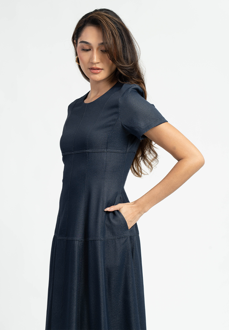 Sarie Fit-and-Flare Midi Dress