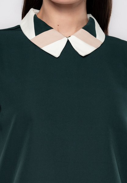 Stella Contrasted Trubenized Collar Blouse