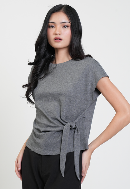 Delilah Asymmetric Side-Knot Top