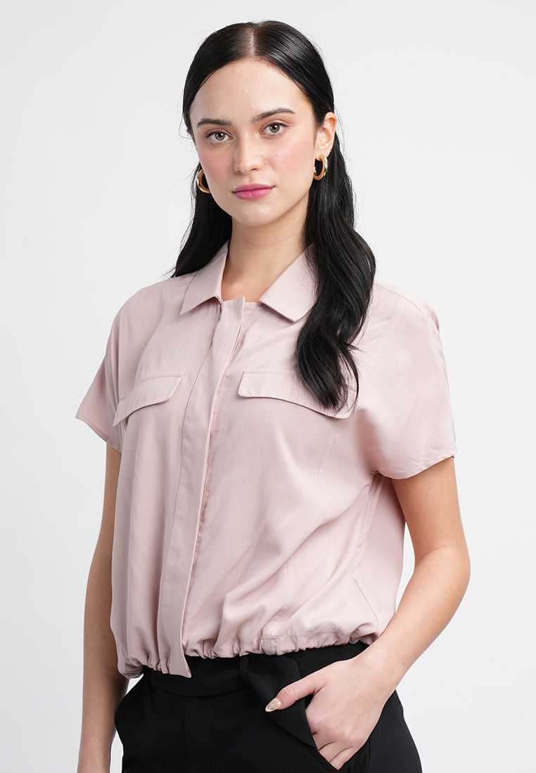 Nikka Classic Collared Button-Up Top