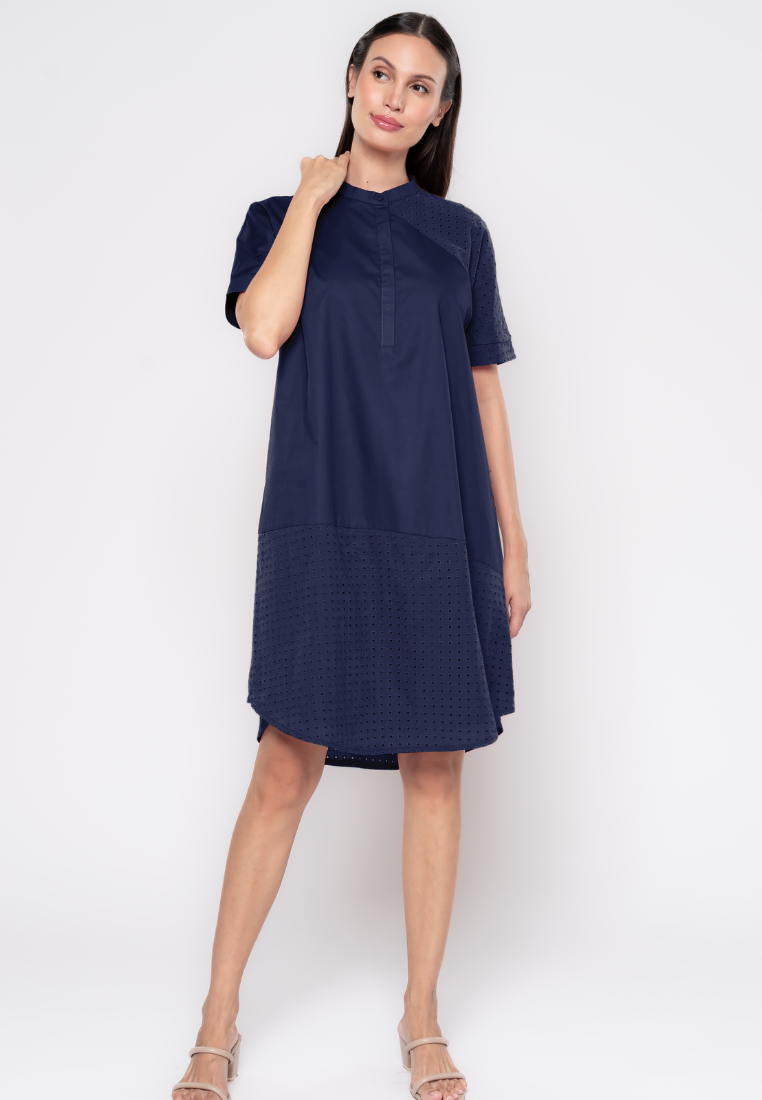 Nelly Shift Plain Cotton Dress