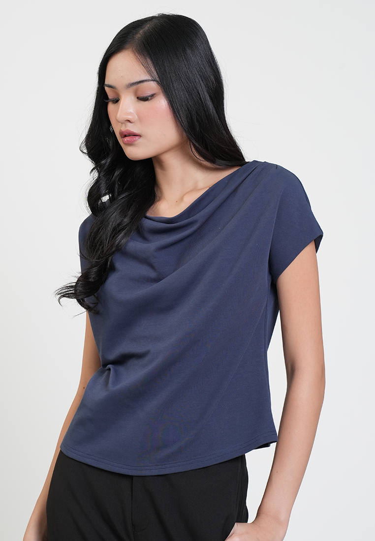 Jasmine Draped Neck Relaxed Top