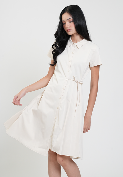 Elodie Button-Down Waist Tie Dress