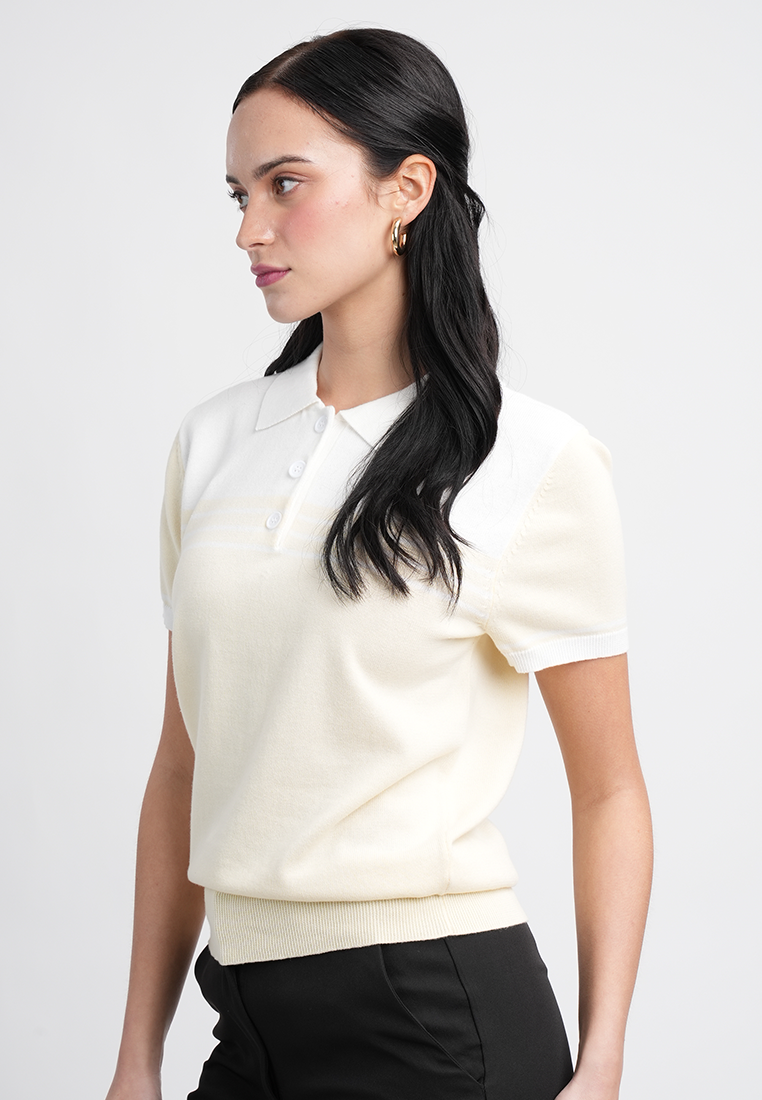 Jessica Classic Polo Knit Top