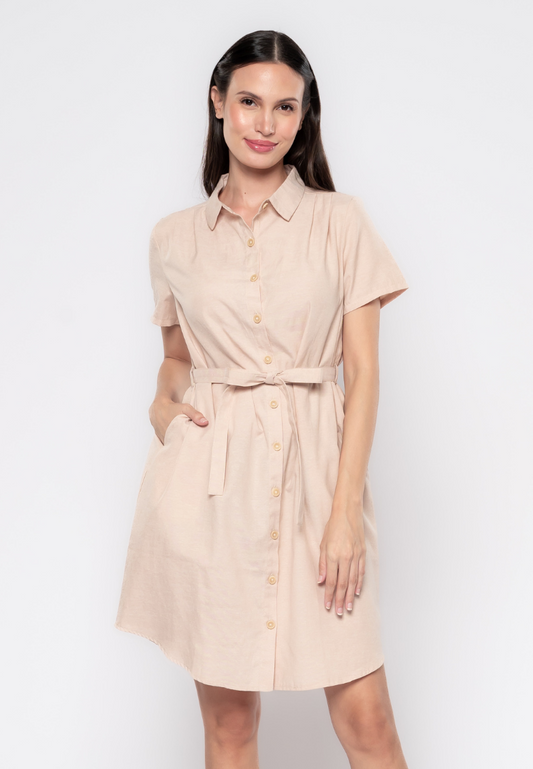 Elaine Chambray Inspired Shirt Dress