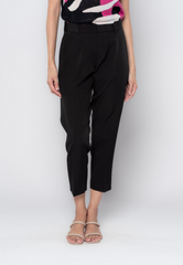 Uneven Waistband Detailed Slim Formal Pants