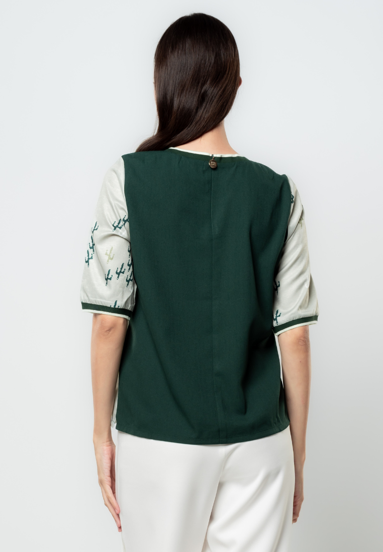 Katha 3/4 Sleeves Cactus Blouse