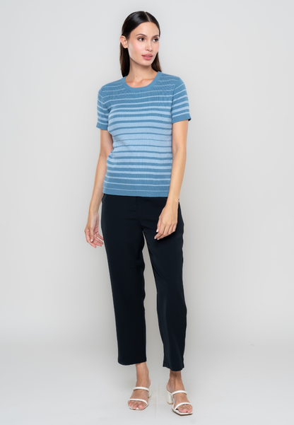 Bristol Stripe-Printed Flatknit