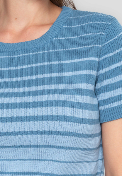 Bristol Stripe-Printed Flatknit