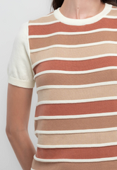 Noemi Gradient Stripes Flatknit Top