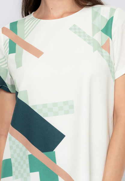 Jesamin Geometric Printed Top