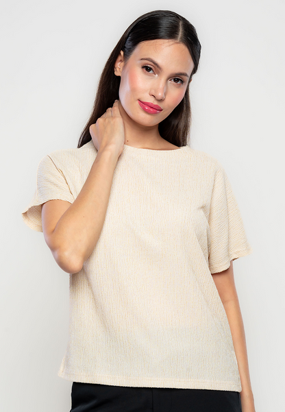 Selina Boxy Jacquard Top