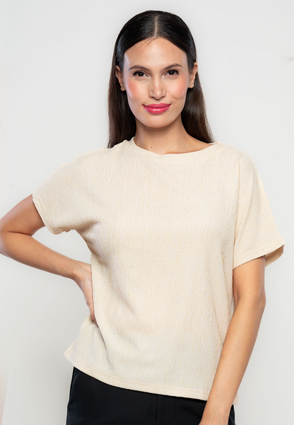 Selina Boxy Jacquard Top