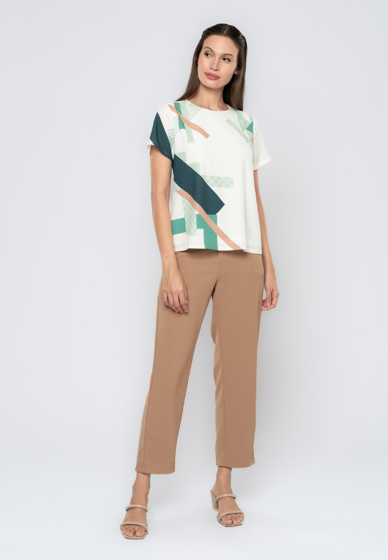 Jesamin Geometric Printed Top