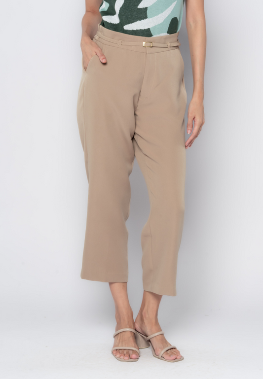 Relax Formal Pants with Slim Belt