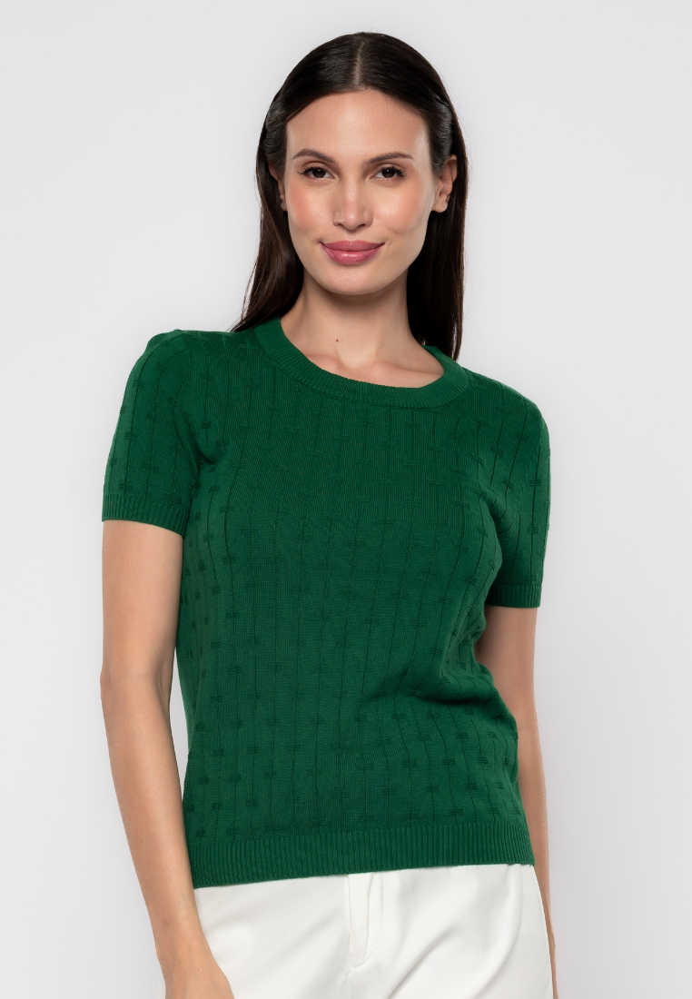 Lucille Textured Knit Blouse