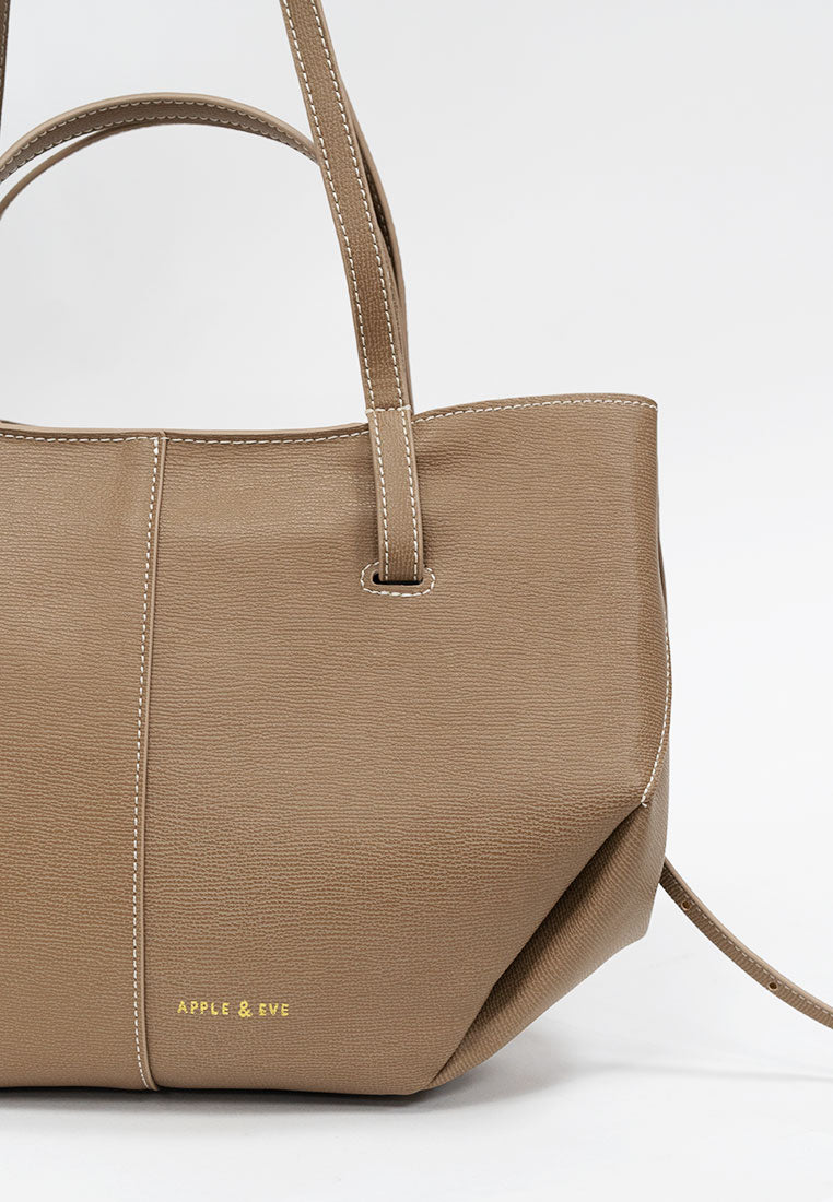 Clementine Contrast Stitch Tote