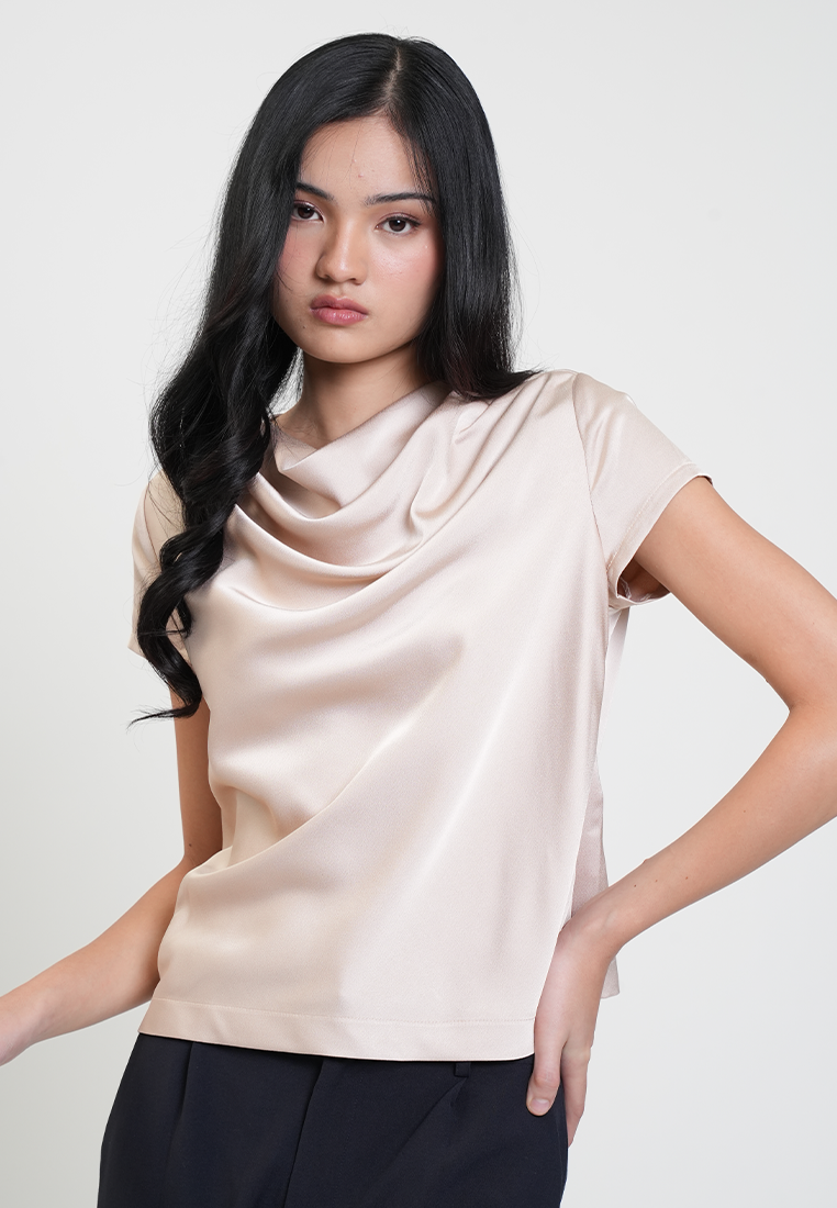 Jasmine Draped Neck Relaxed Top