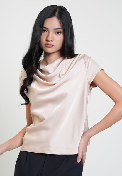 Jasmine Draped Neck Relaxed Top