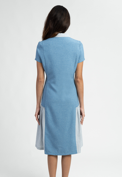 Suzannah Collared A-Line Dress