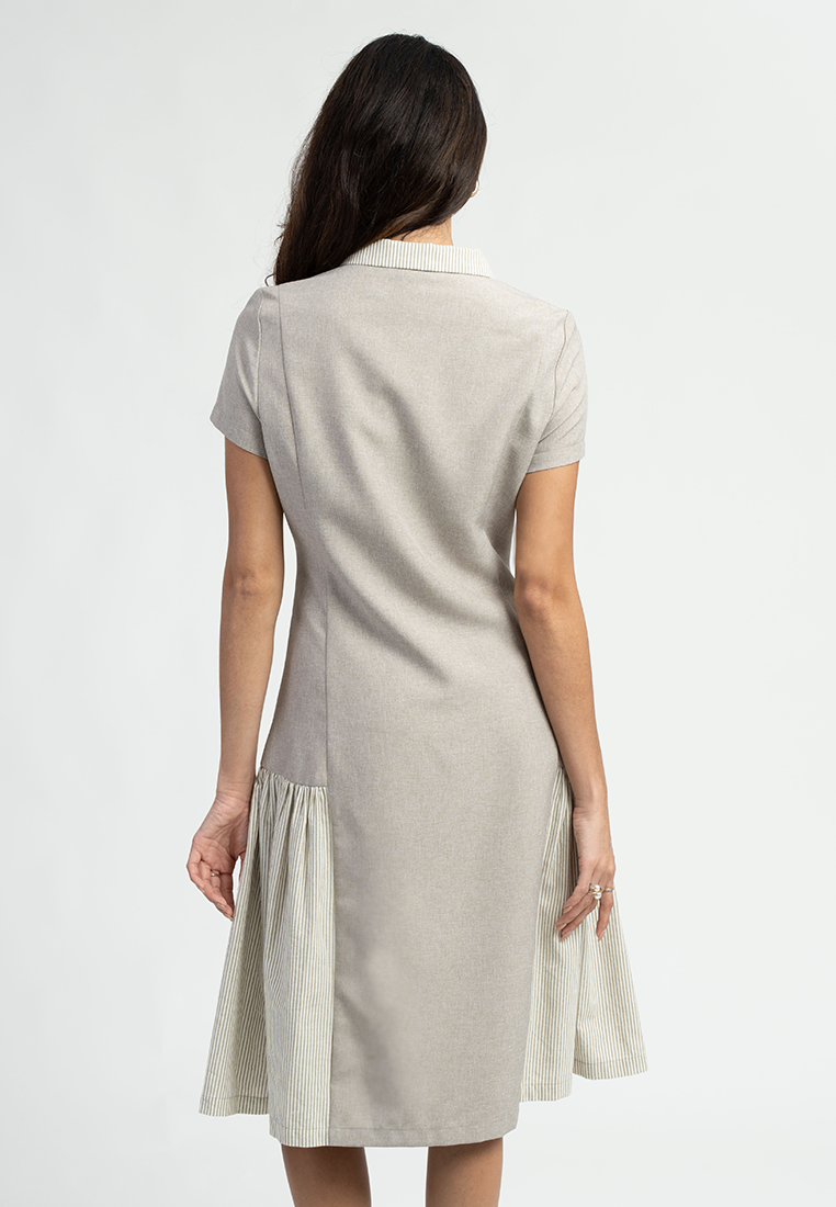 Suzannah Collared A-Line Dress